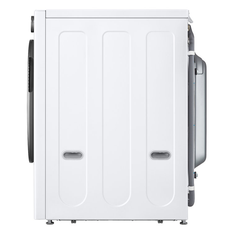 White High Efficiency Smart Front Load Washer with Steam Setting