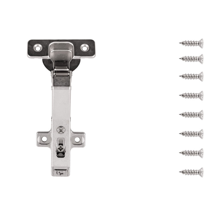 Polished Nickel Concealed Euro Cabinet Hinge Pack