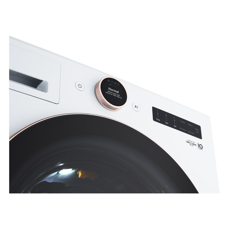5.0 Cu. Ft. White Smart Front Load Washer with Steam and TurboWash