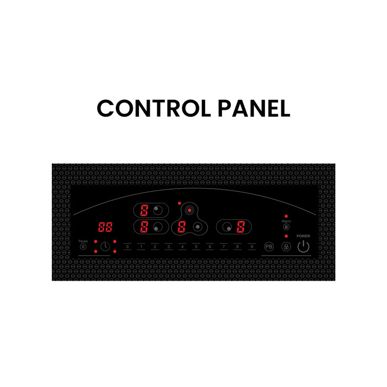 Equator 30" Black Ceramic-Induction 4 Burner Cooktop with Touch Control