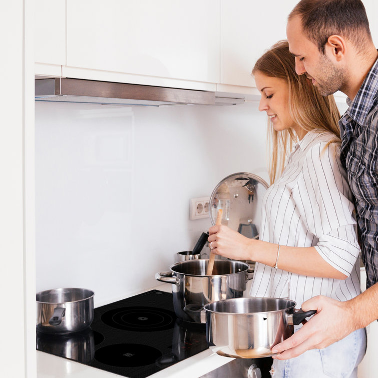 Equator 30" Black Ceramic-Induction 4 Burner Cooktop with Touch Control