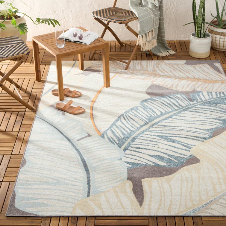 Dark Grey and Multicolor Synthetic 5' x 7' Reversible Rectangular Area Rug