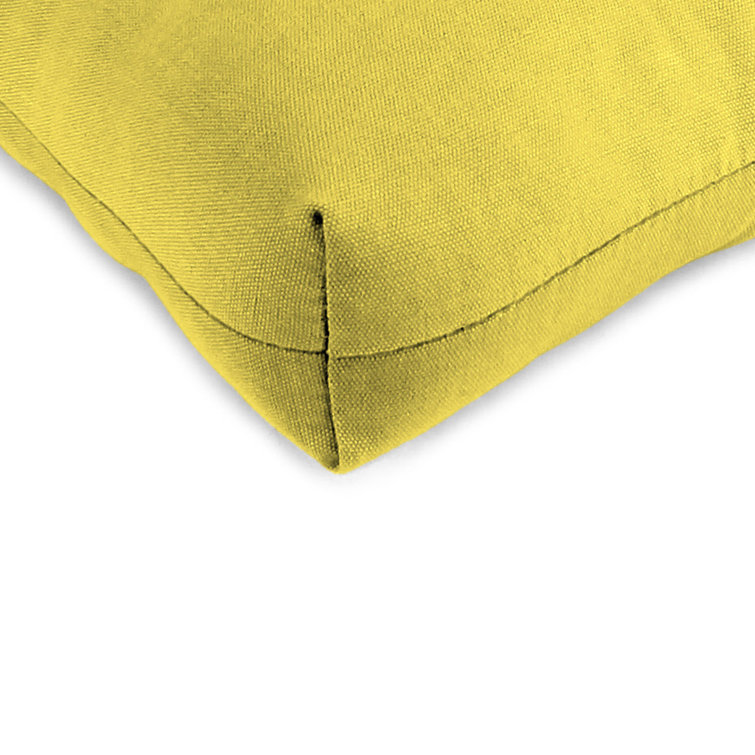 Turquoise Tufted 19" Outdoor Wicker Seat Cushions Set of 2