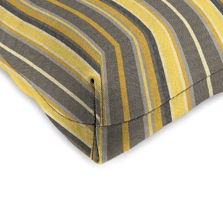 Dark Blue Fade-Proof Polyfill Outdoor Chair Cushions, Set of 2