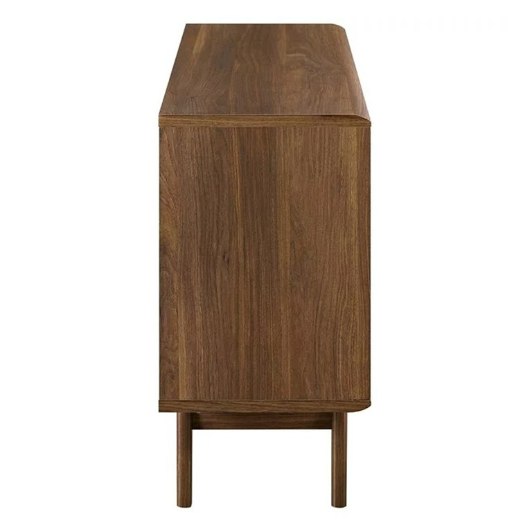 Modway Render 37.5'' Walnut Grain Console Table with Cabinet