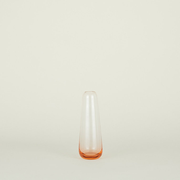 Aurora Blush Hand-Blown Glass Table Vase