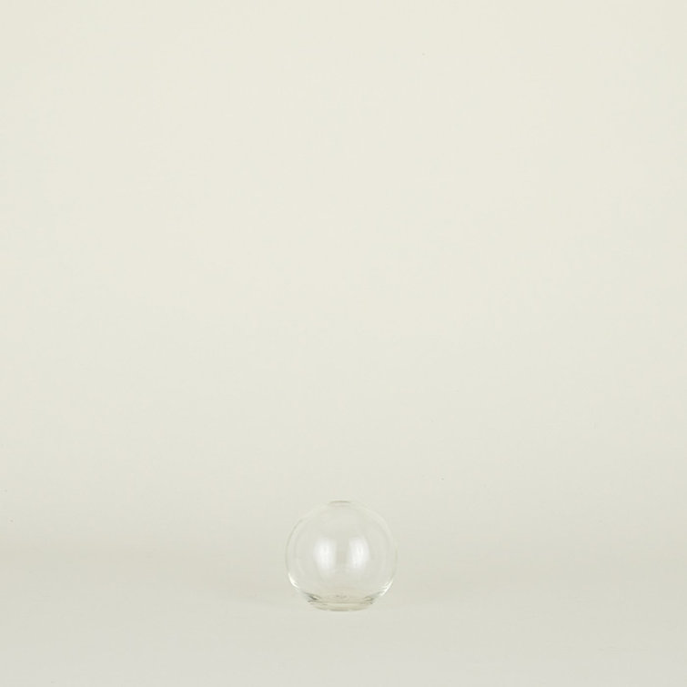 Aurora Clear Handblown Glass Sphere Table Vase