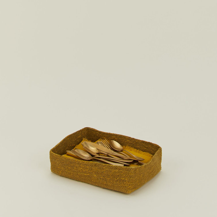 Mustard Seagrass Essential Letter Tray Basket