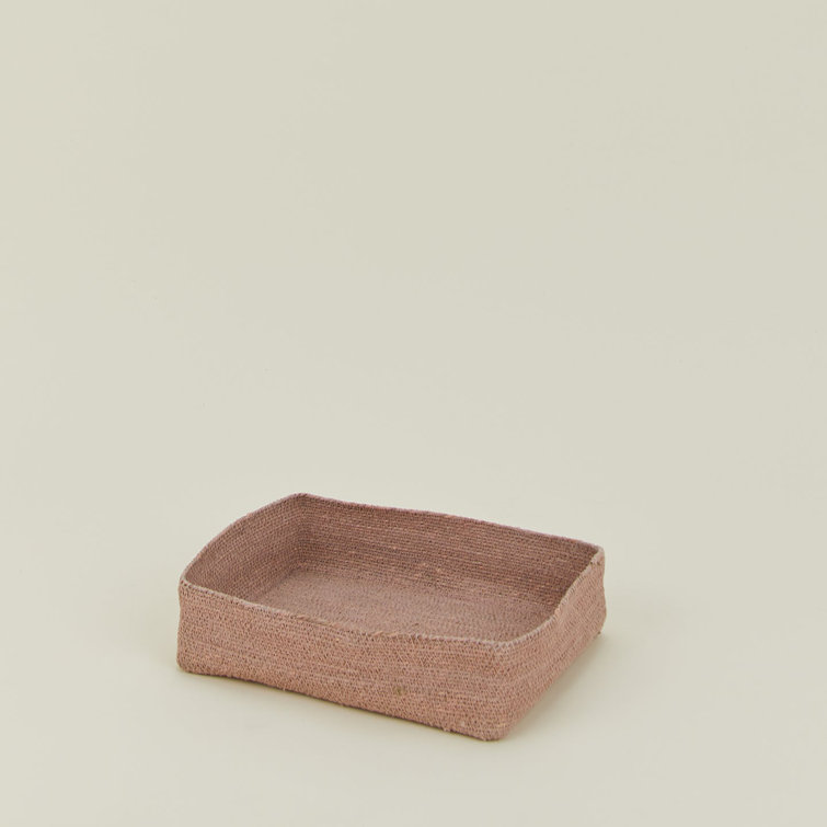 Blush Seagrass Essential Letter Tray Organizer