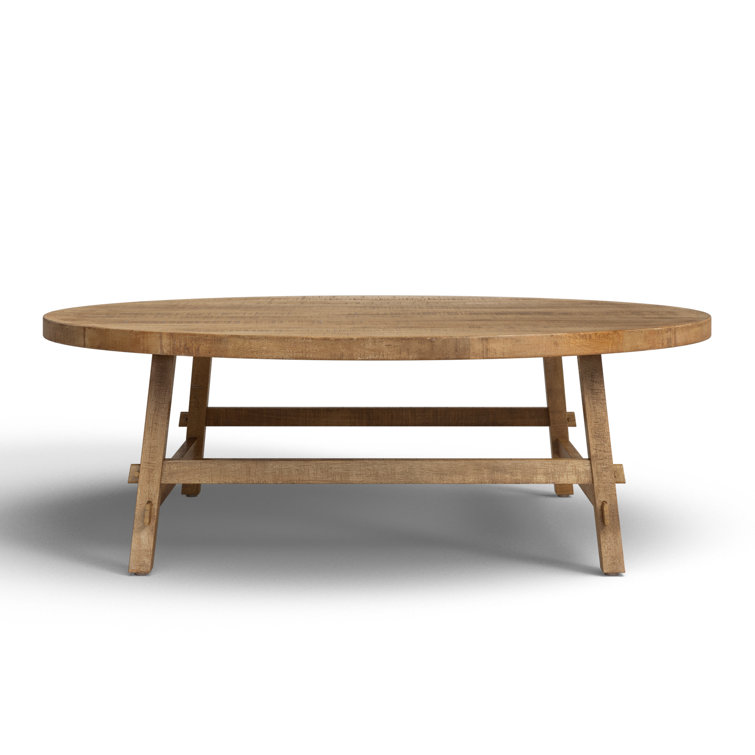 Loleta Medium Brown Solid Wood Round Coffee Table