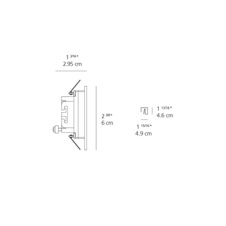Aria Micro White LED Recessed Outdoor Wall Sconce