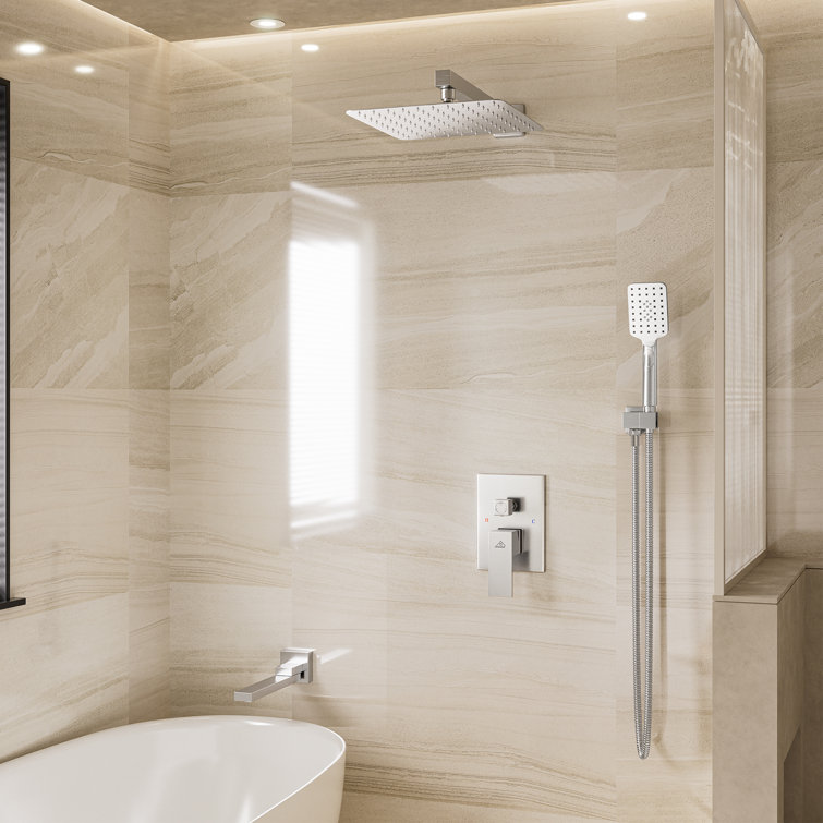 Chrome Polished Multi-Head Wall Mounted Shower System