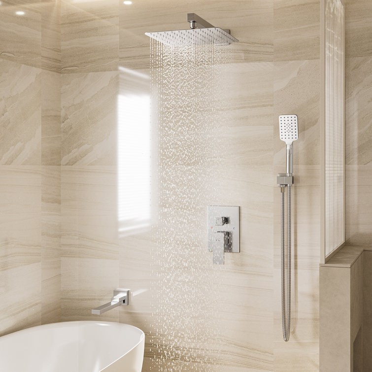 Chrome Polished Multi-Head Wall Mounted Shower System