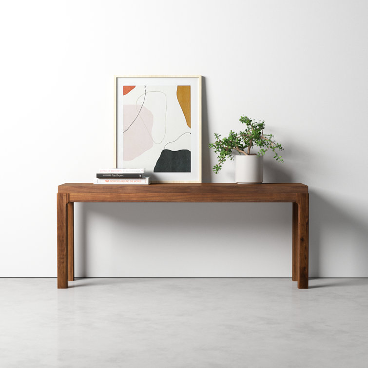 Daniella Warm Walnut 78'' Modern Storage Console Table