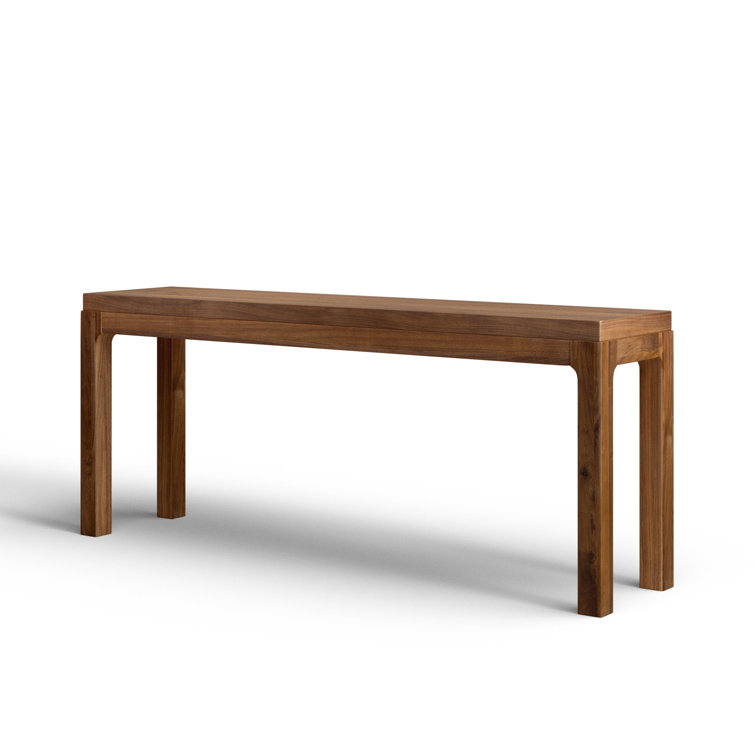 Daniella Warm Walnut 78'' Modern Storage Console Table
