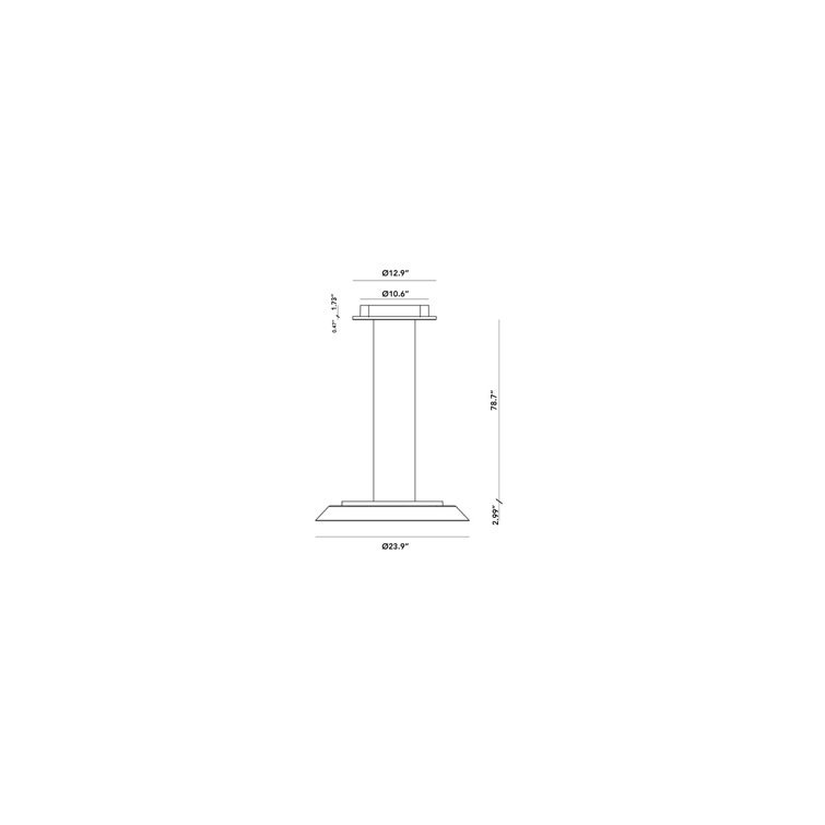Febe White Glass LED Dimmable Suspension Lamp