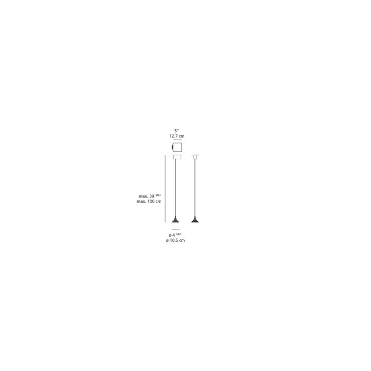Slim Aluminum LED Pendant Light in White Finish