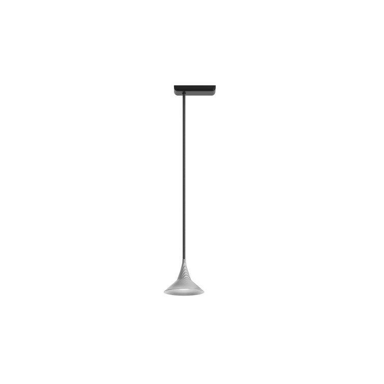 Slim Aluminum LED Pendant Light in White Finish