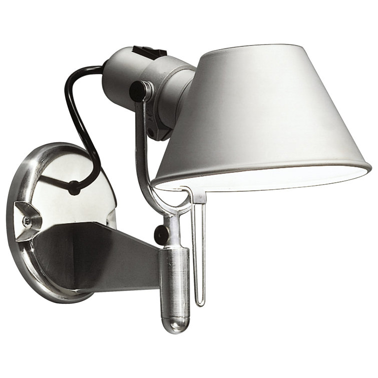 Polished Aluminum Adjustable Swing Arm Wall Sconce