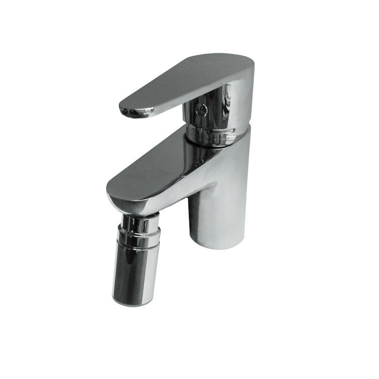 Chrome Single-Handle Deck Mounted Bathroom Faucet