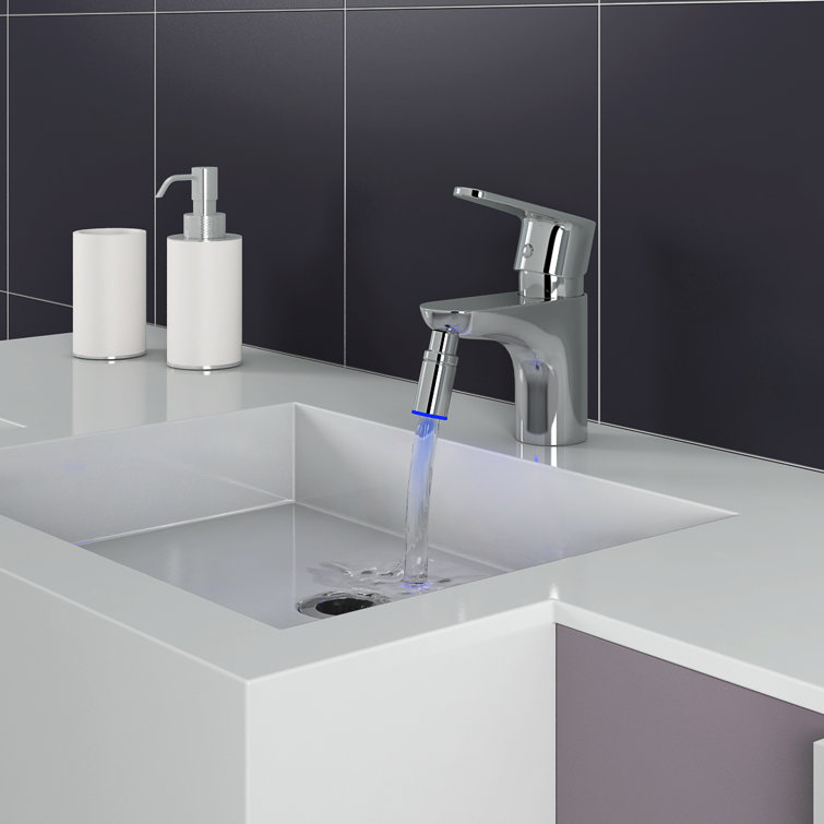 Chrome Single-Handle Deck Mounted Bathroom Faucet