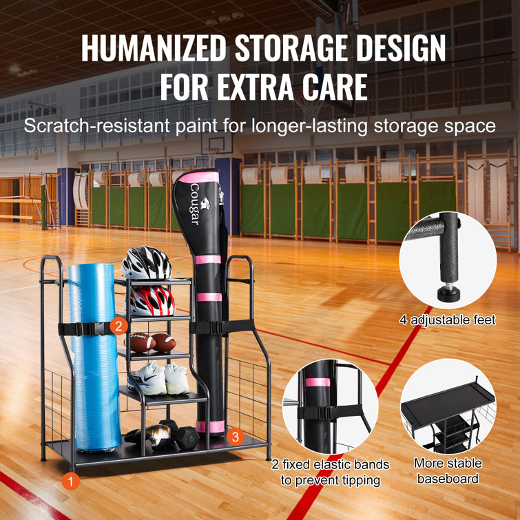 Steel Freestanding Adjustable Multi-Use Sports Rack