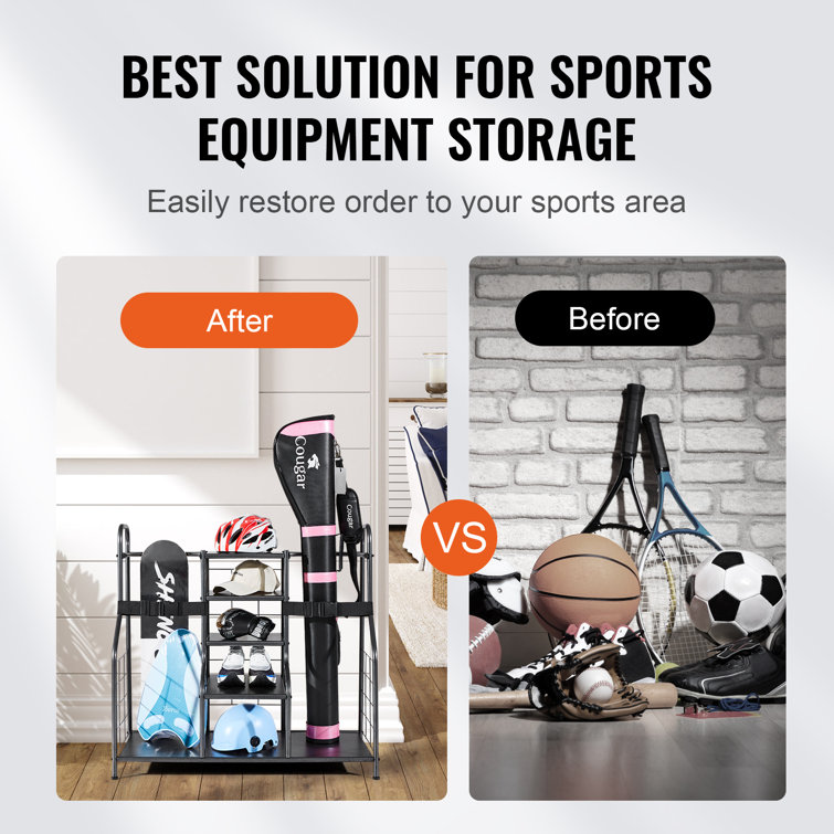 Steel Freestanding Adjustable Multi-Use Sports Rack