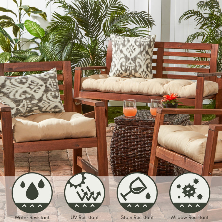 Graphite Ikat 17" Square Outdoor Throw Pillow Set