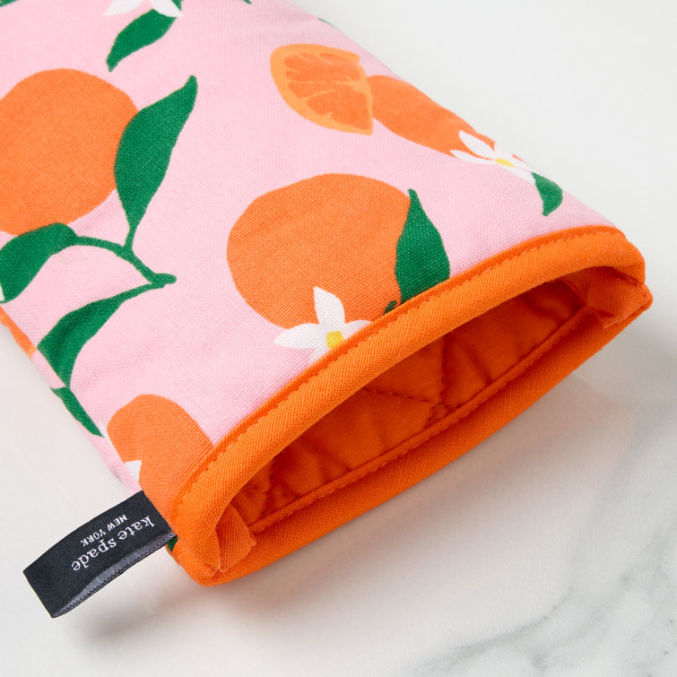 Colorful Floral Print Cotton Oven Mitt Set