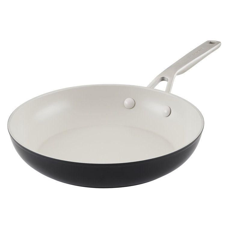 Matte Black 10-Inch Aluminum Ceramic Nonstick Frying Pan