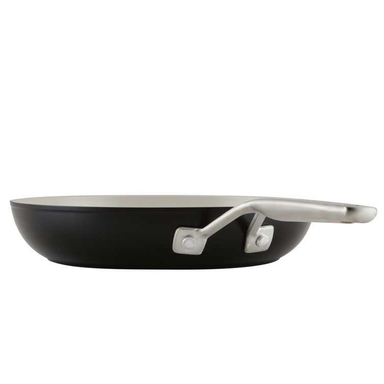 Matte Black 10-Inch Aluminum Ceramic Nonstick Frying Pan