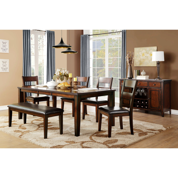 Elegant Faux Leather 49'' Black and Brown Upholstered Bench