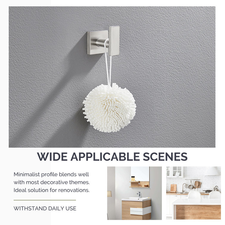 Brushed Nickel Stainless Steel Wall Mounted Towel Hook