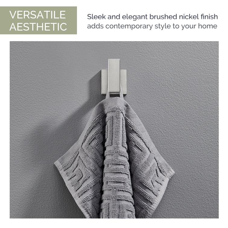 Brushed Nickel Stainless Steel Wall Mounted Towel Hook