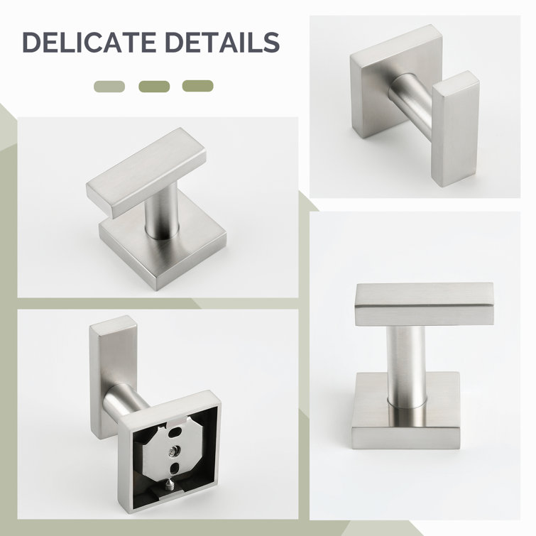 Brushed Nickel Stainless Steel Wall Mounted Towel Hook