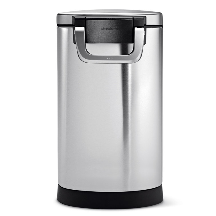 Medium Brushed Stainless Steel Airtight Pet Food Storage Container