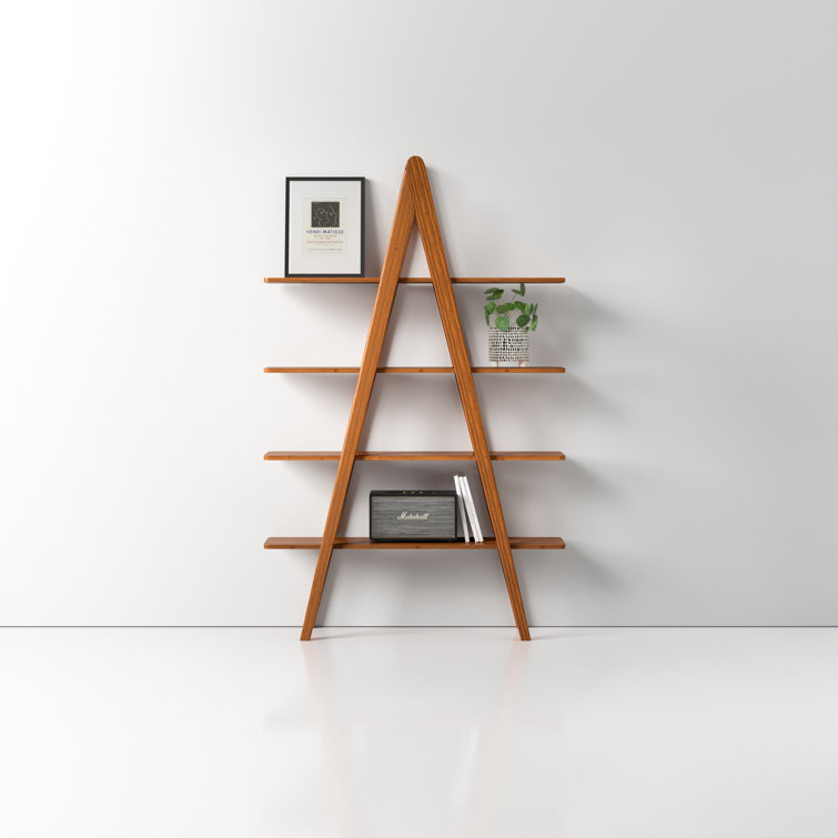 Dera 75'' Tall Bamboo Etagere Bookcase