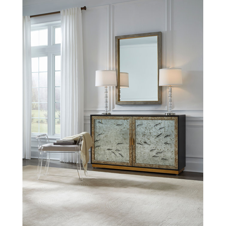 Kensington Luxe Wood Rectangle Wall Mirror in Shark Gray