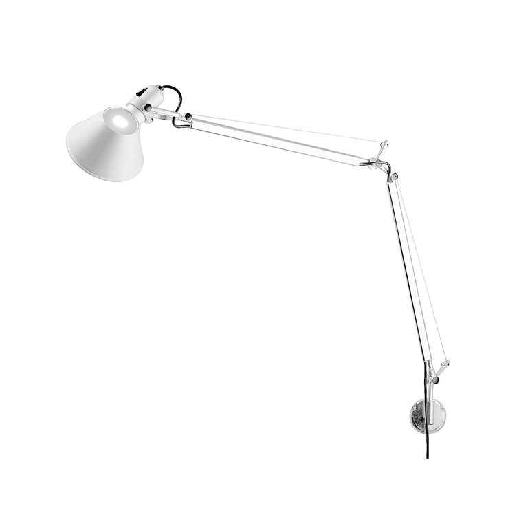 Mini Black Aluminum Swing Arm Wall Lamp