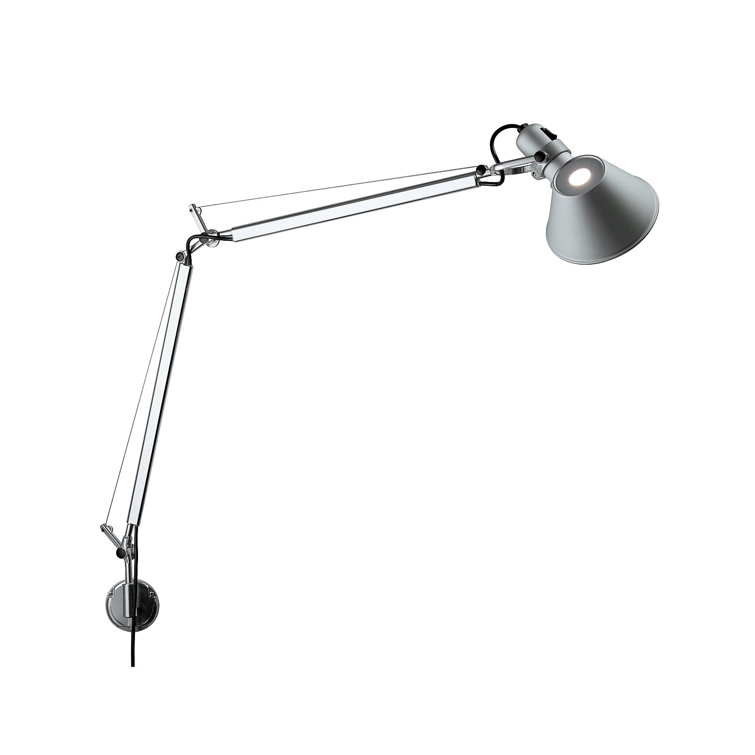 Mini Black Aluminum Swing Arm Wall Lamp