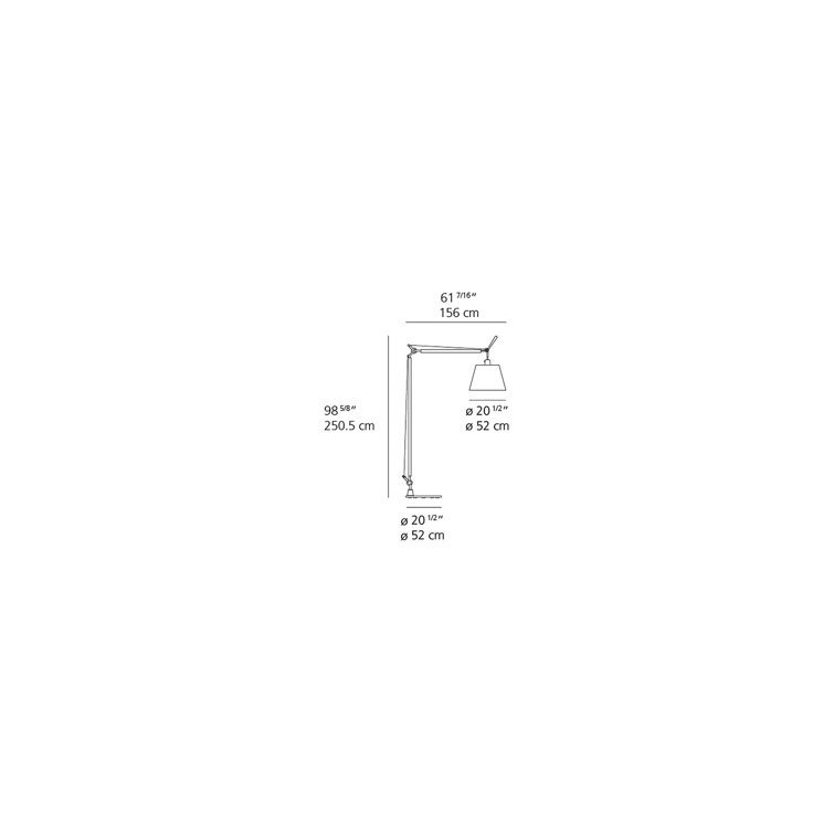 Arcadian White Adjustable LED Arc Floor Lamp with Dimmable Control