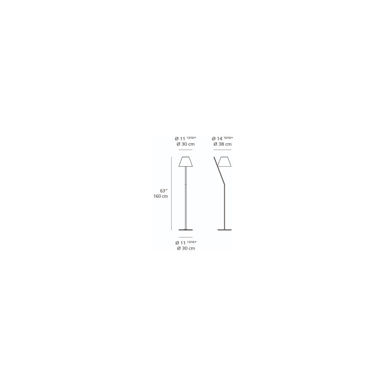 La Petite Polished White Geometric Floor Lamp