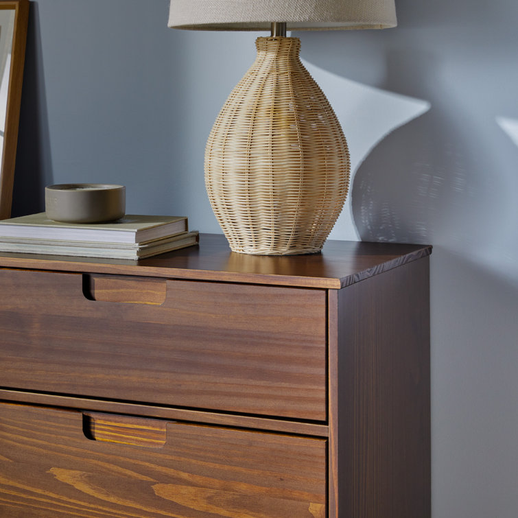 Mid-Century Modern Walnut Dresser with Deep Storage Drawers