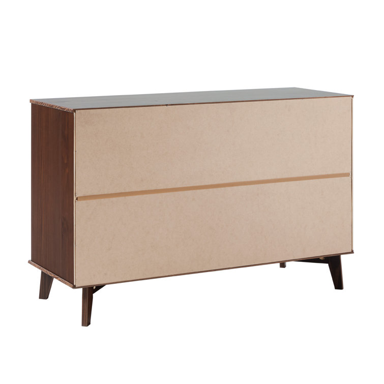Mid-Century Modern Walnut Dresser with Deep Storage Drawers