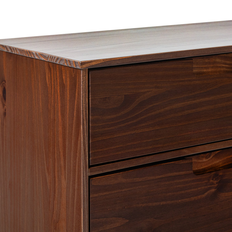 Mid-Century Modern Walnut Dresser with Deep Storage Drawers