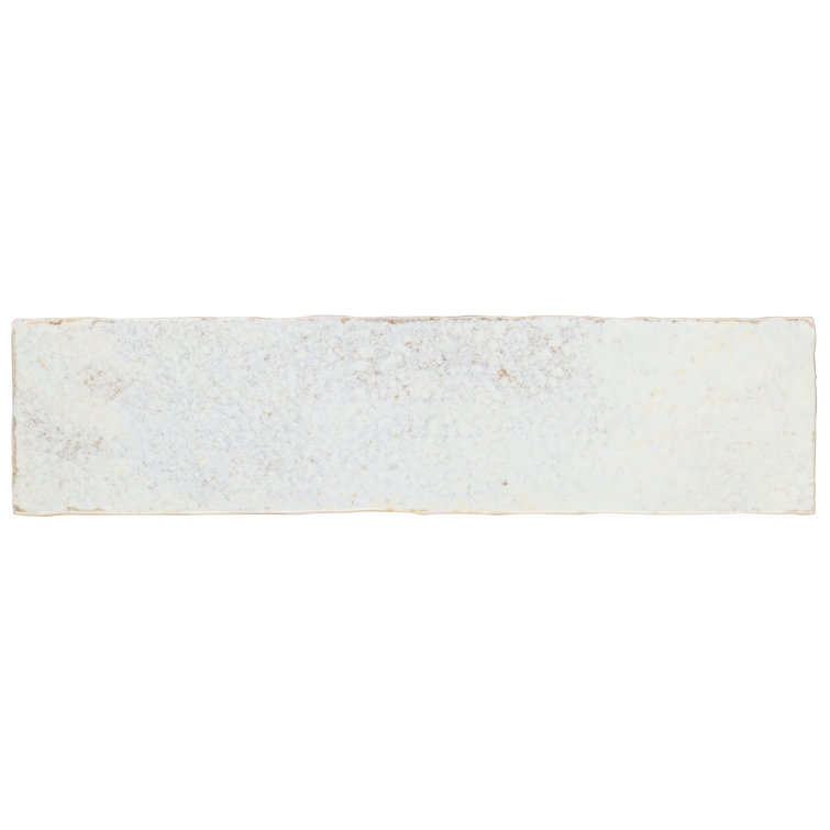 Mandalay White Polished Ceramic Subway Wall Tile 11.81 x 2.95 in