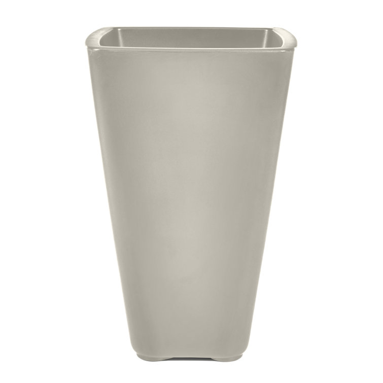 Bridgeview Square Concrete Grey Self-Watering Planter, Set of 2