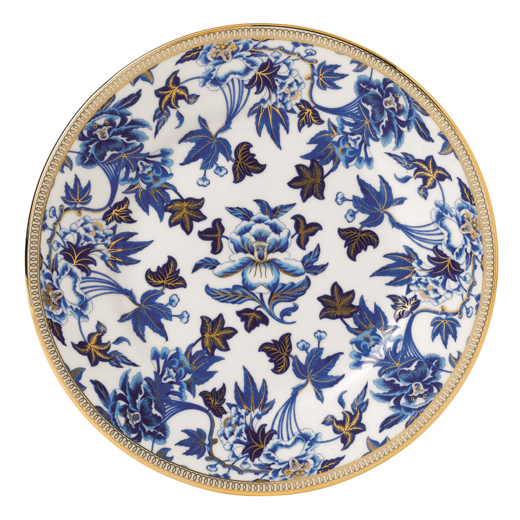 Blue Floral Porcelain 8" Salad Plate