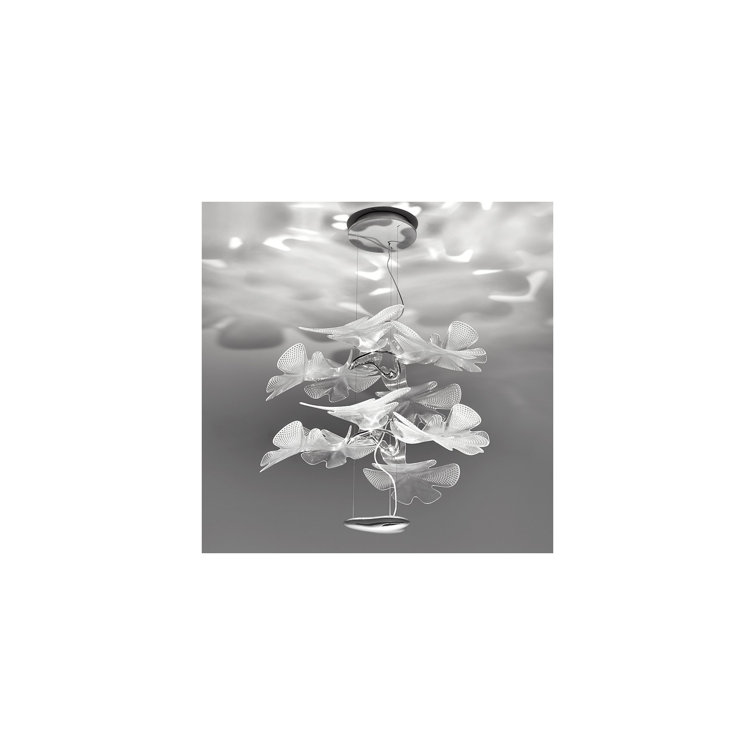 Elegant Aluminum Double-Tier LED Suspension Lamp in White