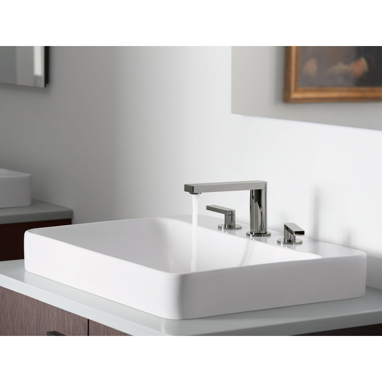 Aspen Green Ceramic Rectangular Vessel Bathroom Sink
